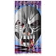 thumbnail image 1 of Cortina de ducha con diseño de calavera y fuego, con ganchos, 36 x 72 pulgadas, 1 of 3