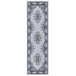 Modalfo - Alfombra Pasillo Kashan King Gris 61 X 213 Cm