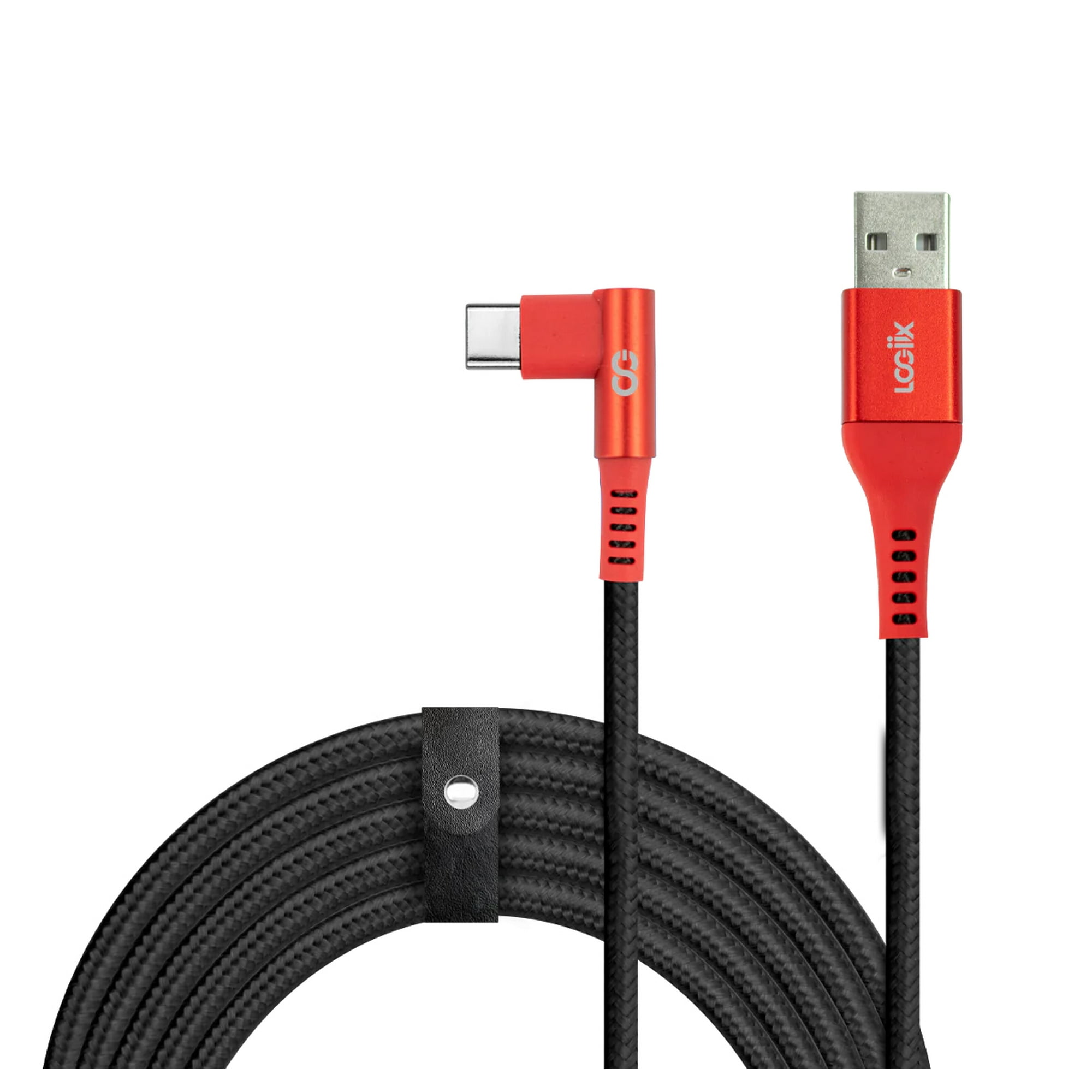 Logiix Piston Connect Xl Play Usb-a To Usb-c Gaming Red/black