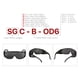 thumbnail image 2 of Gafas de Seguridad Cloudray OD6+ 10600 nm Protección Láser, 2 of 7