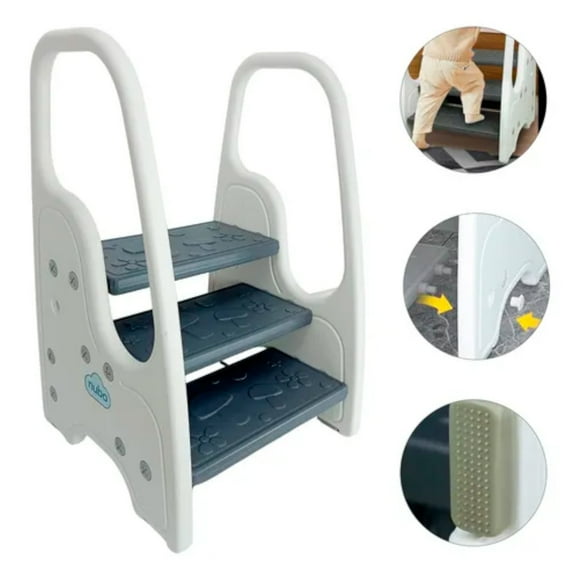 Taburete Para Niños 3 Peldaños Nubo Escalera Infantil Baño