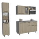 thumbnail image 2 of Alacena 2 Puertas + Modulo Inferior + Modulo Superior Gris Rovere, 2 of 8