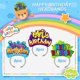 thumbnail image 2 of Paquete de 24 sombreros de cumpleaños KKBES para niños y adultos, 3 patrones, 2 of 8