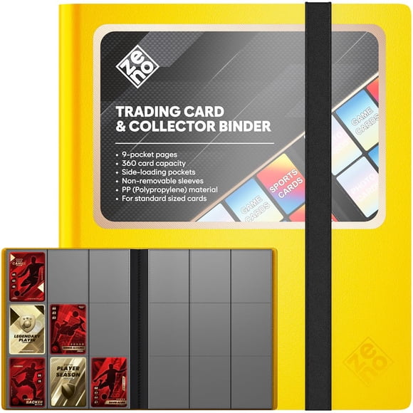 Carpeta ZENO de 360 cartas – 9 bolsillos – Polipropileno (PP)