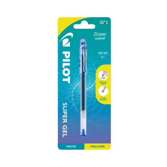 Lápiz super gel 0.7 mm Azul, 1 Un