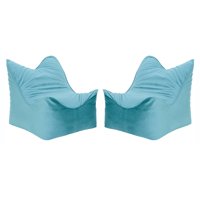 Bodevir - Set Pouf Potter 1C Felpa Turquesa