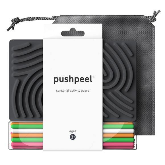 Tablero de actividad sensorial Pushpeel de silicona, juguete inquieto, granito