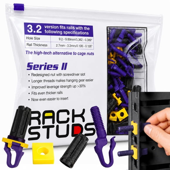 Tornillos para bastidor Rackstuds Serie P100 II – Pack de 100