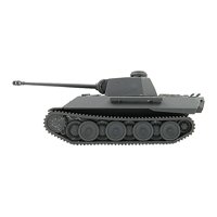 Magideal - Kits De Modelos De Tanque A Escala 1:72, Modelo De Tanque De Vehículo, Juguete Diy, Colección De Escenas De Mesa De Simulación Para Niños, Niñas, Adul Tanque De Leopardo