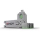 thumbnail image 1 of Bloqueador de puertos USB Lindy - Pack de 4 verdes (40451), 1 of 5