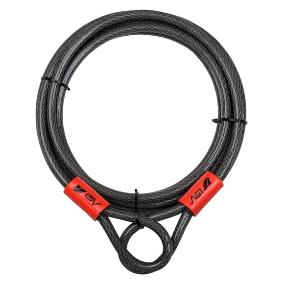 Cable de seguridad BV Heavy-Duty de 15 pies con 10 mm resistente a cortes