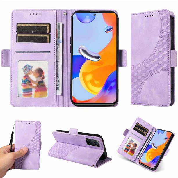 Carcasa FOXDOCK Xiaomi Redmi Note 11 Pro 4G/5G de cuero PU, diseño acolchado clásico, protección contra caídas y rayones