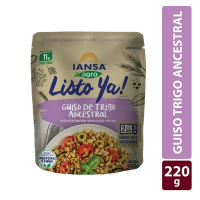 Guiso De Trigo Ancestral Plato Listo Ya 220 G Iansa Agro