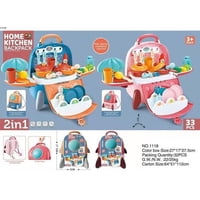 Genérico - Set Juguete De Cocina Con 33Utensilios Para Niños Rosa