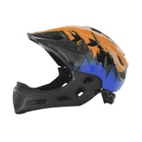 Ioensy - Casco De Bicicleta Para Niños Casco De Ciclismo Para Patinaje Sobre Ruedas Equitación Deportes Al Aire Libre Naranja Azul