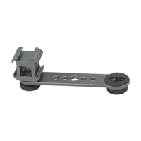 Magideal - Placa De Montaje De Zapata Triple, Tornillo De Triple Cabeza De 1/4'', Accesorios, Poste De Extensión Para Soporte De Micrófono Con Rosca De 1 Gris