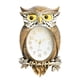thumbnail image 1 of Reloj de Pared Modelo Búho Decorativo 56cm Dorado, 1 of 3