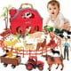 thumbnail image 1 of Granja Juguete BOLZRA Establo Rojo 14 Animales Plegable, 1 of 3