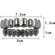 thumbnail image 3 of Grilletes bucales Hip Hop con acabado dorado de 18 quilates, 8 dientes superiores y 8 dientes inferiores, para hombres y mujeres, ajustables, de latón, sin piedras preciosas., 3 of 7