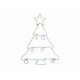 thumbnail image 1 of Decoración colgante para celebraciones, silueta de árbol de Navidad, 43 cm, 1 of 2