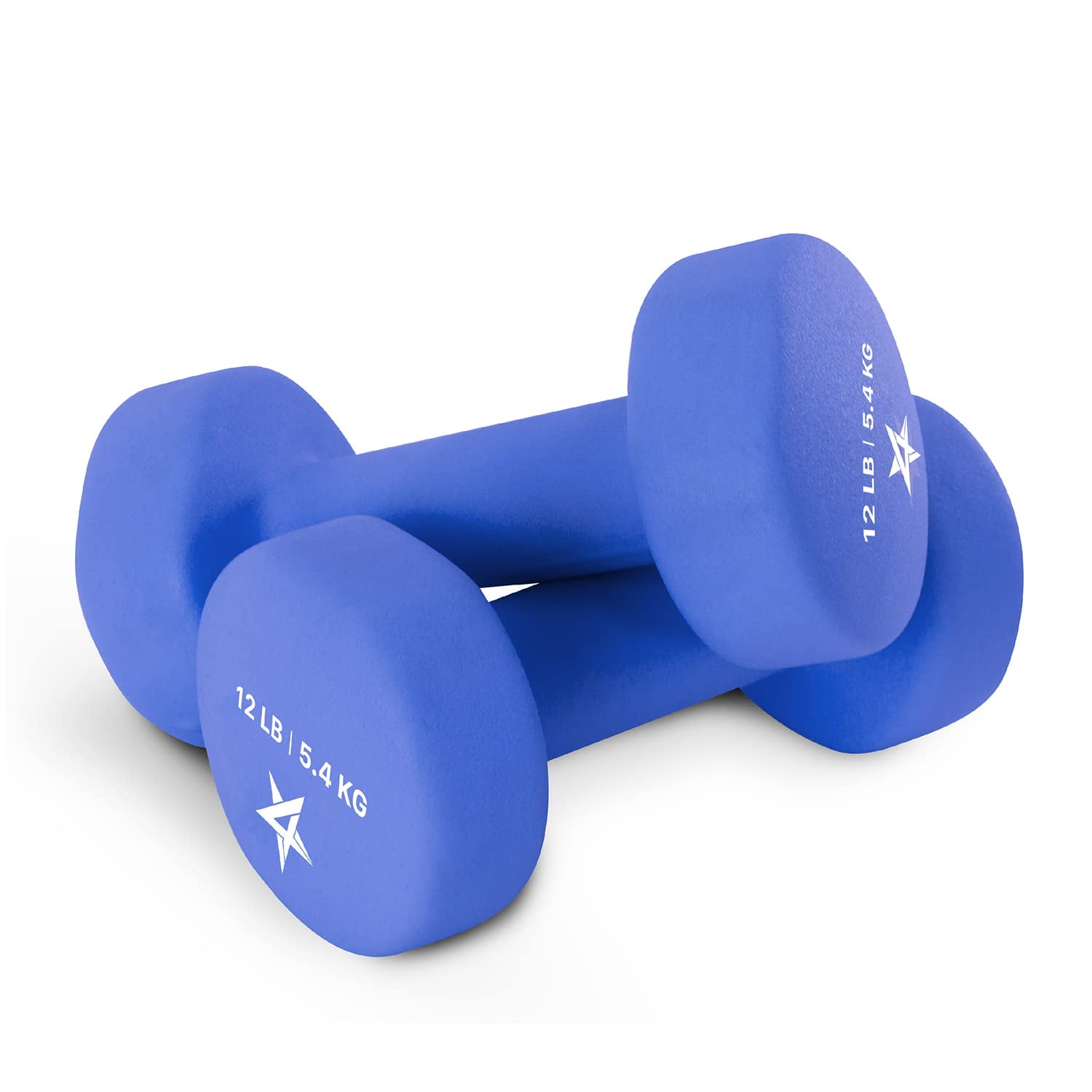 Juego De Mancuernas Yes4all De Neopreno Hexagonal De 5,4 Kg Para Tonificar Los Músculos