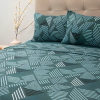 Sábanas De Polar Composé 2 Plazas / Trama Petróleo Turquesa – Doral