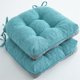thumbnail image 1 of Xiao Hua Tapete Azul con Lazo para Silla de Comedor - Juego de 2 Piezas, Tapete de Silla de Espuma para Interiores con Base Antideslizante, Tapete simple Antideslizante para Mesa y Silla de Cocina,, 1 of 4