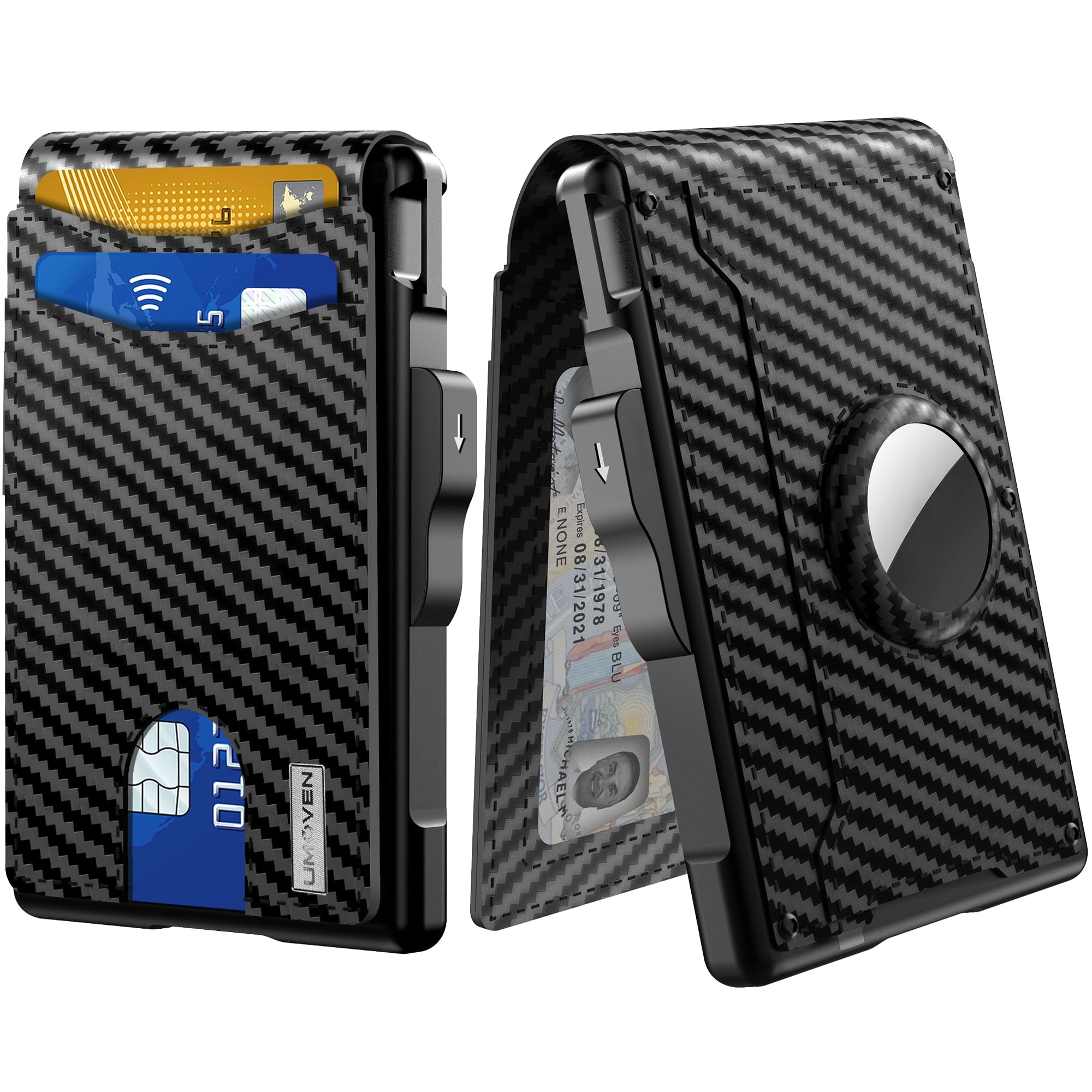 Cartera Umoven Airtag Piel Hombre