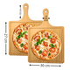 thumbnail image 2 of Tablas Pizza Tabla Cuadrada Picoteo Plato Madera 27x30cm, 2 of 3