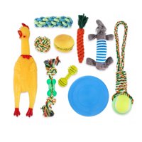 Genérico - Set 10 Juguetes Para Mascotas, Hamburguesa, Pollo Y Cuerdas