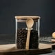 thumbnail image 2 of Set 4 Frascos Hermeticos Especias Tapa De Bambu Y Cuchara, 2 of 3
