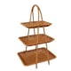 thumbnail image 3 of Cesta Para Servir Alimentos, Estante De Almacenamiento Marrón Para Botellas De Especias, Soporte Para Aperitivos De Frutas, Tres Capas, 3 of 5