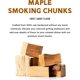 thumbnail image 2 of Trozos de madera dura para ahumar Fire & Flavor Maple, sabor dulce y suave, 2 of 7