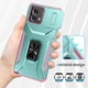 thumbnail image 4 of Funda Armada para Motorola Moto G Stylus 5G 2023 con Tapa Deslizante y Soporte Magnético Giratorio Verde, 4 of 5