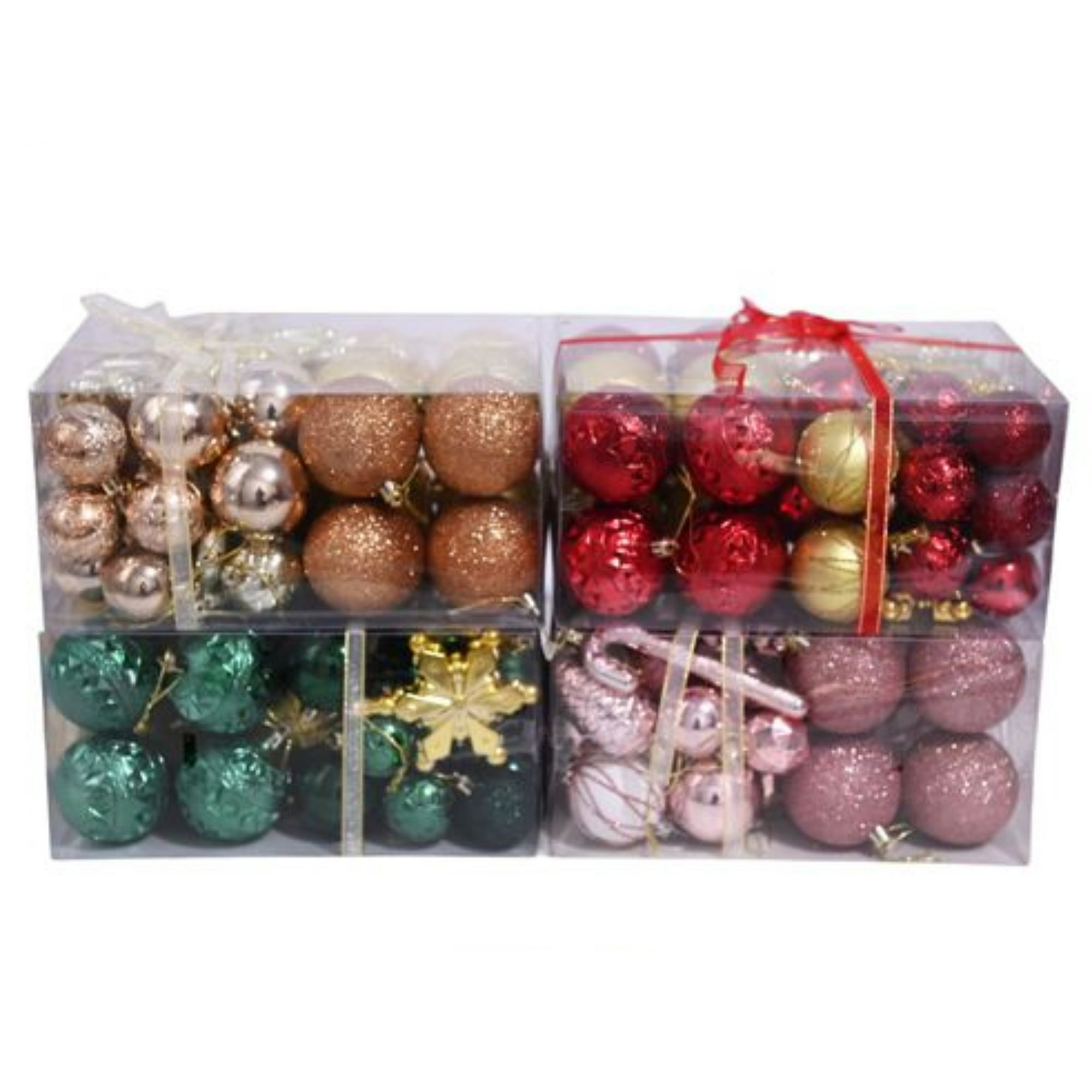 Genérico - Set 24 Esferas Bambalinas 6cm Con Diseños- Colores