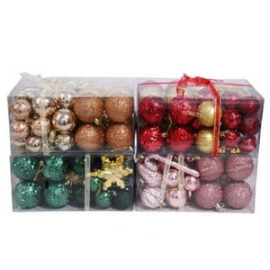 Genérico - Set 24 Esferas Bambalinas 6Cm Con Diseños- Colores
