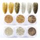 thumbnail image 1 of Set purpurina uñas 6 colores escamas gruesas arcoíris lentejuelas polvo reflectante alto brillo, 1 of 8