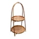 thumbnail image 2 of Cesta Tejida De Bambú Para Almacenamiento De Aperitivos Y Frutas, Para Cocina, Restaurante, Picnic, Marrón, 2 Capas, 2 of 5
