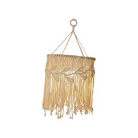 Ioensy - Pantalla De Lámpara Colgante Tejida Estilo Bohemio Hecha A Mano Para Decoración De Esquinas De Habitaciones Del Hogar, 65 Cm X 25 Cm