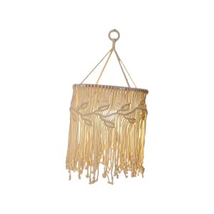 Ioensy - Pantalla De Lámpara Colgante Tejida Estilo Bohemio Hecha A Mano Para Decoración De Esquinas De Habitaciones Del Hogar, 65 Cm X 25 Cm
