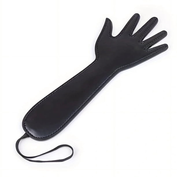 1pcs Pu Leather Palm-shaped Five-finger Hand Clap Paddle Couples Toys Bdsm Bondage Beat Spanking Sex Toys, Adults Sexy Accessories