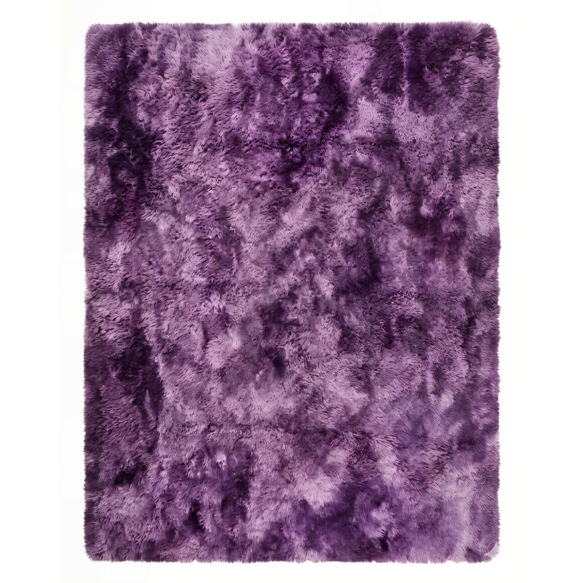 Genérico - Alfombra Peluda 200x240 Color Morado