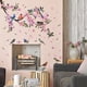 thumbnail image 4 of Calcomanías de pared con flores para jardín, despegables y adhesivas, para dormitorio, sala de estar, TV y pared., 4 of 6