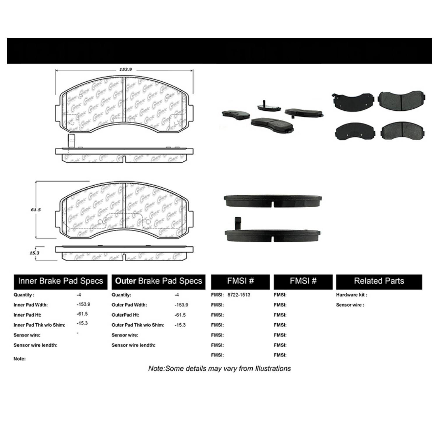 Pastillas Freno Para Auto C-Tek 102.15130