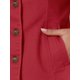 thumbnail image 5 of INSPIRE CHIC Chaquetas de Mezclilla para Mujer Cuello Alto Mangas Largas Chaquetas de Jean Cortas Rojo XL, 5 of 6