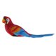 thumbnail image 3 of Loro realista resina animal ornamento animal colgando 29cm rojo acostado, 3 of 3