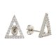 thumbnail image 1 of Aretes de pasador Sole du Soleil Lupine White en oro blanco de 18k, 1 of 9