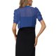 thumbnail image 3 of INSPIRE CHIC Bolero Corto de Malla para Mujer de Halloween con Mangas Cortas Fruncidas y Frente Abierto Azul XS, 3 of 6