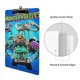 thumbnail image 3 of Mighty MonsterWheelies Portapapeles de acrílico A4, tamaño carta estándar, carpeta con clip 31.8x 21.5CM para estudiantes, profesores y oficina, 3 of 6