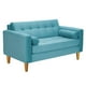 thumbnail image 2 of Sofa Retro 2c Felpa 04 Turquesa, 2 of 6